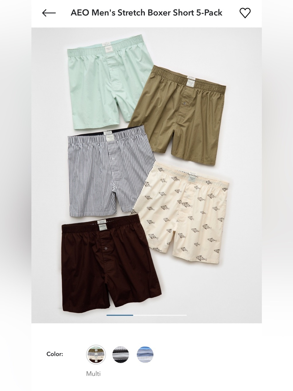 BUNDLE- FOUR Pack Men’s Stretch Boxers American Eagle - Large - Picture 5 of 8